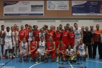 Los equipos de Leganés y Rivas antes del partido//Foto:Teresa Novillo