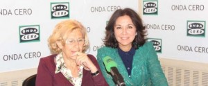 Manuela Carmena e Isabel Gemio. Fuente: Onda Cero