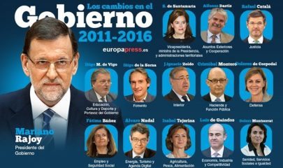 Resumen de los Ministros en su nueva andadura en el Gobierno de 2016. Fuente: Europa Press