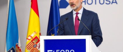 El rey inauguró en Galicia el Foro La Toja Vínculo Atlántico