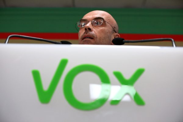 Sede de Vox para el seguimiento de resultados - EFE