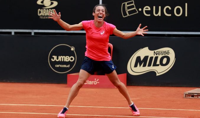 Schiavone celebra victoria