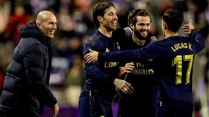 Celebración Gol de Nacho, foto: @realmadrid (Twitter)