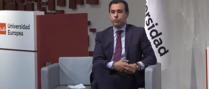 Fernando Martínez Maíllo en un momento de su charla