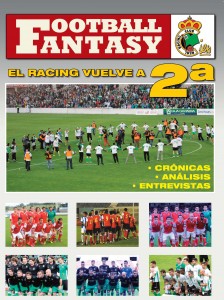 Portada de la revista Football Fantasy, sobre el Racing de Santander, de Arturo Herrera.