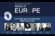 Cartel de presentación del podcast "Made in Europe, un viaje por las historias que nos unen".