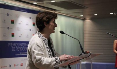 Ana María Alvarez Mesa en los premios Internacionales de Periodismo