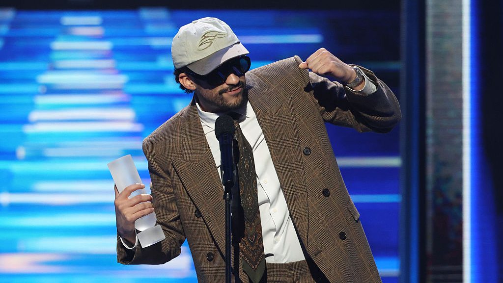 Bad Bunny en los Latin Billboard 2025. Foto de Getty Images