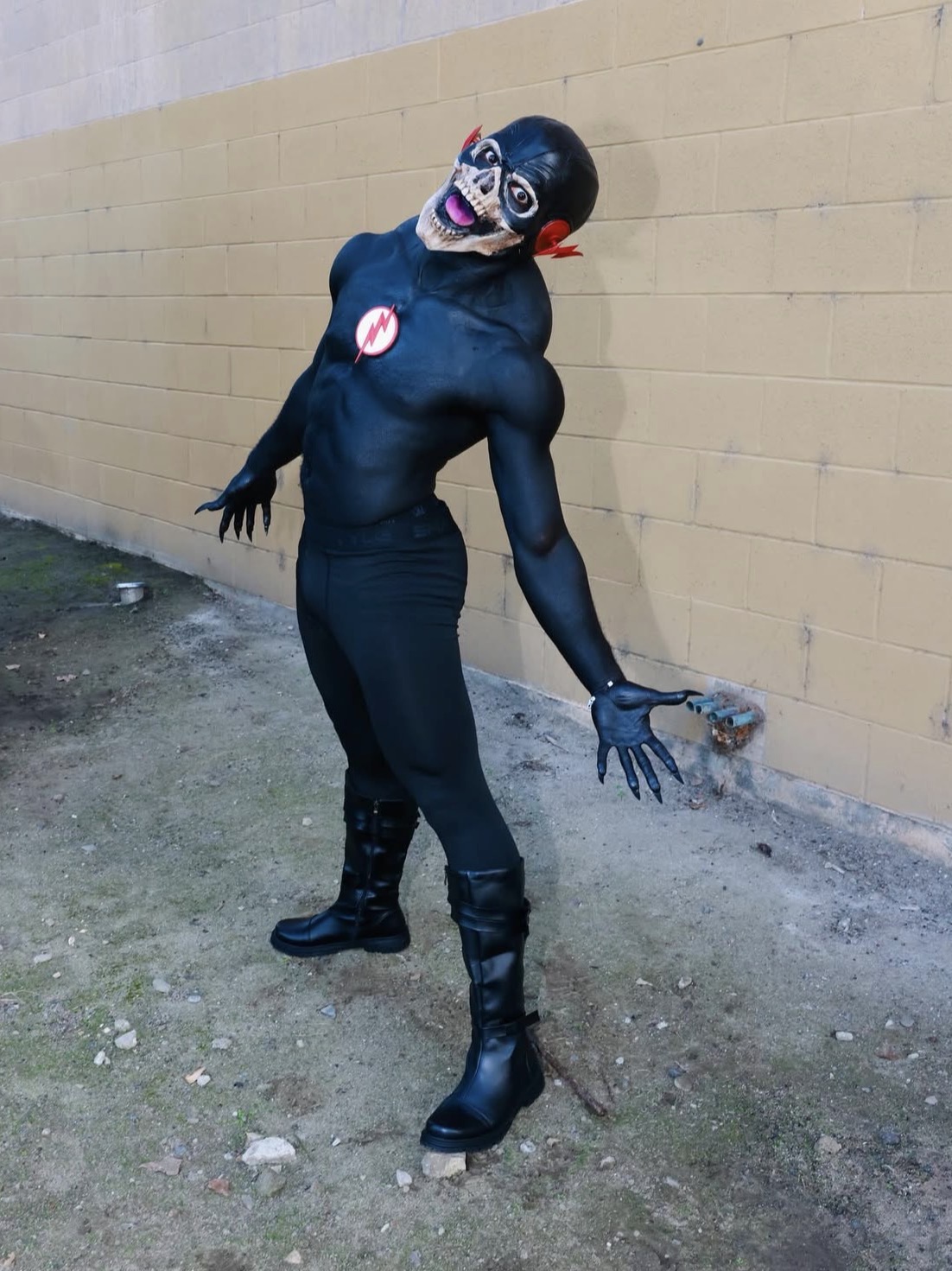 IShowSpeed disfrazado como black flash. Fodo de: instagram del influencer @ishowspeed