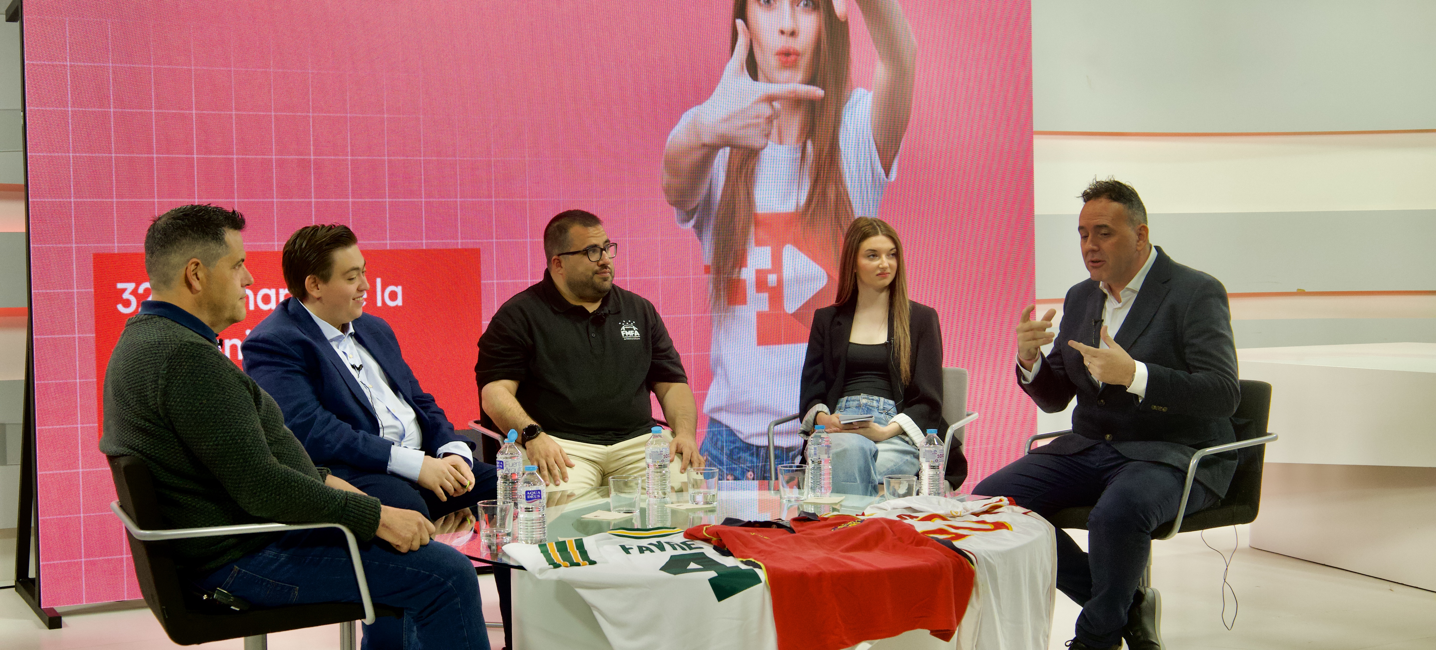 plato de tv mesa redonda NFL