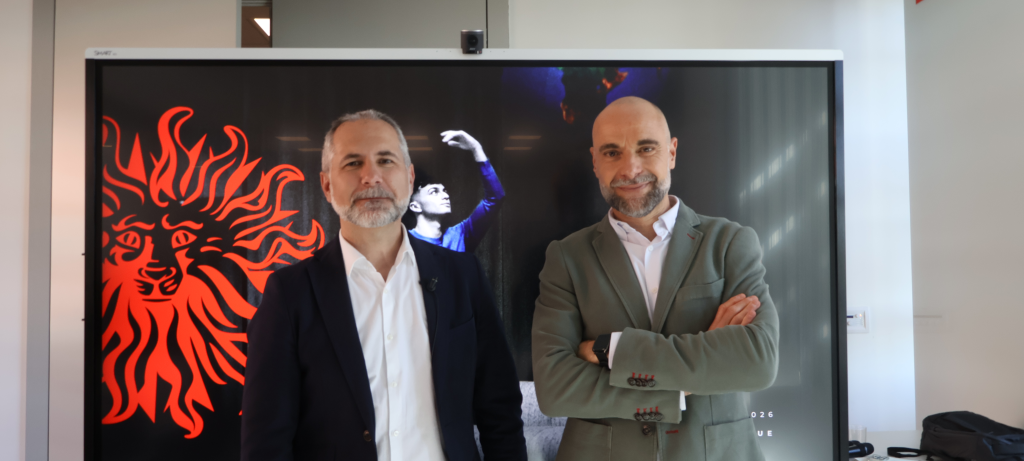 Paco Mendoza y Jose Jesús Vargas Delgado en la Semana de la Comunicación de la UE. Foto: Marianella Pelosi.