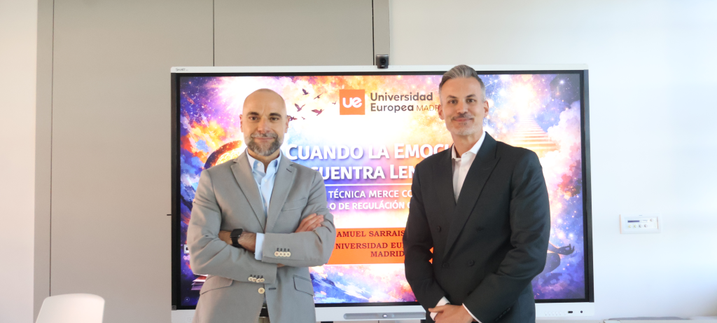 Jose Jesús Vargas Delgado y Samuel Sarrais Torres en la Semana de la Comunicación de la UE. Foto: Marianella Pelosi.